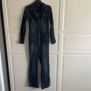 Fubu vintage y2k blue denim one piece jump suit 30734